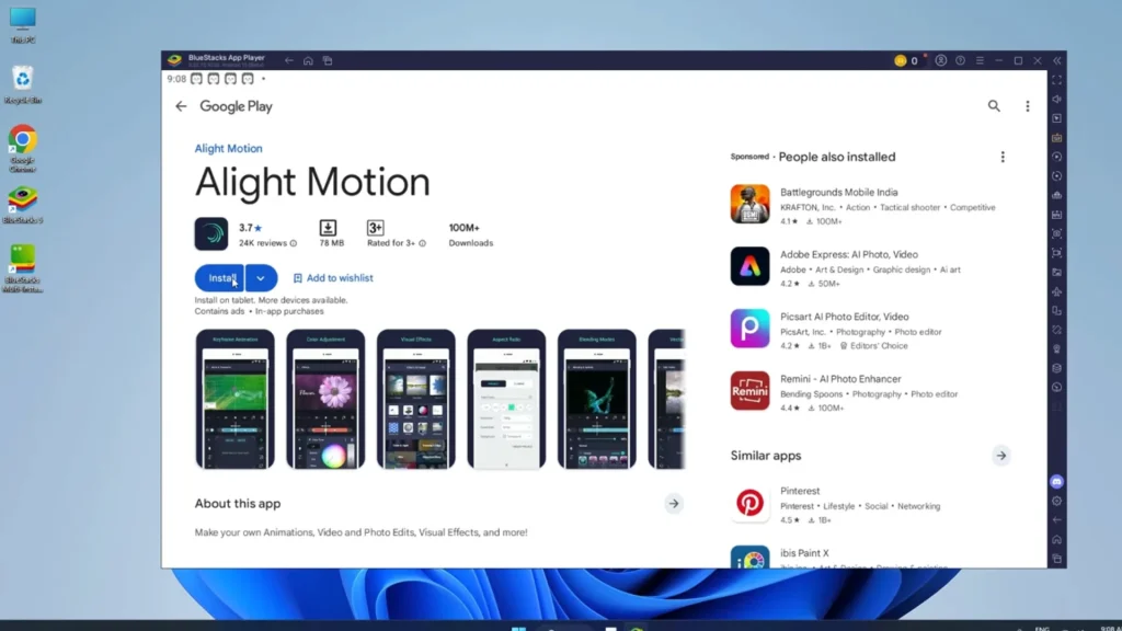 Alight Motion PC Install