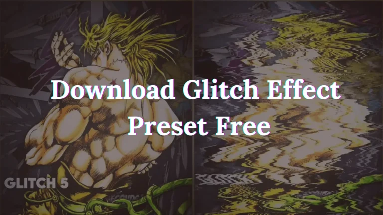 Glitch effect alight motion preset