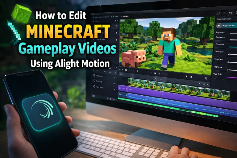 How to Edit Minecraft Gameplay Videos Using Alight Motion (Step-by-Step Guide)